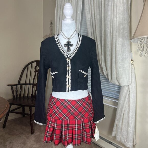 Vintage Crop Clueless Cardigan - Picture 1 of 5